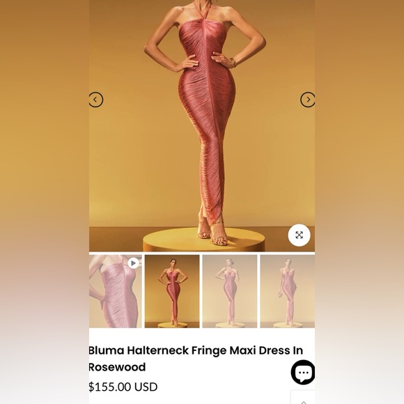 Elegant Halter Neck Evening Gown - Picture 1 of 7